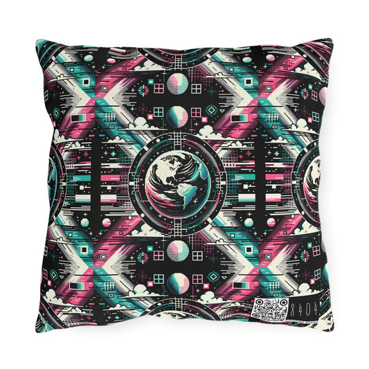 Digital Artistry Digital-native Streetwear Outdoor Pillow - 8404 Design-62