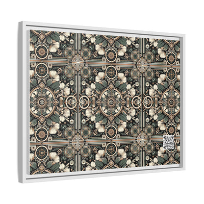 Cyber Garden Party Tech Garden Extravaganza Matte Canvas, Framed (multi-Color) - 8404 Design-66 A