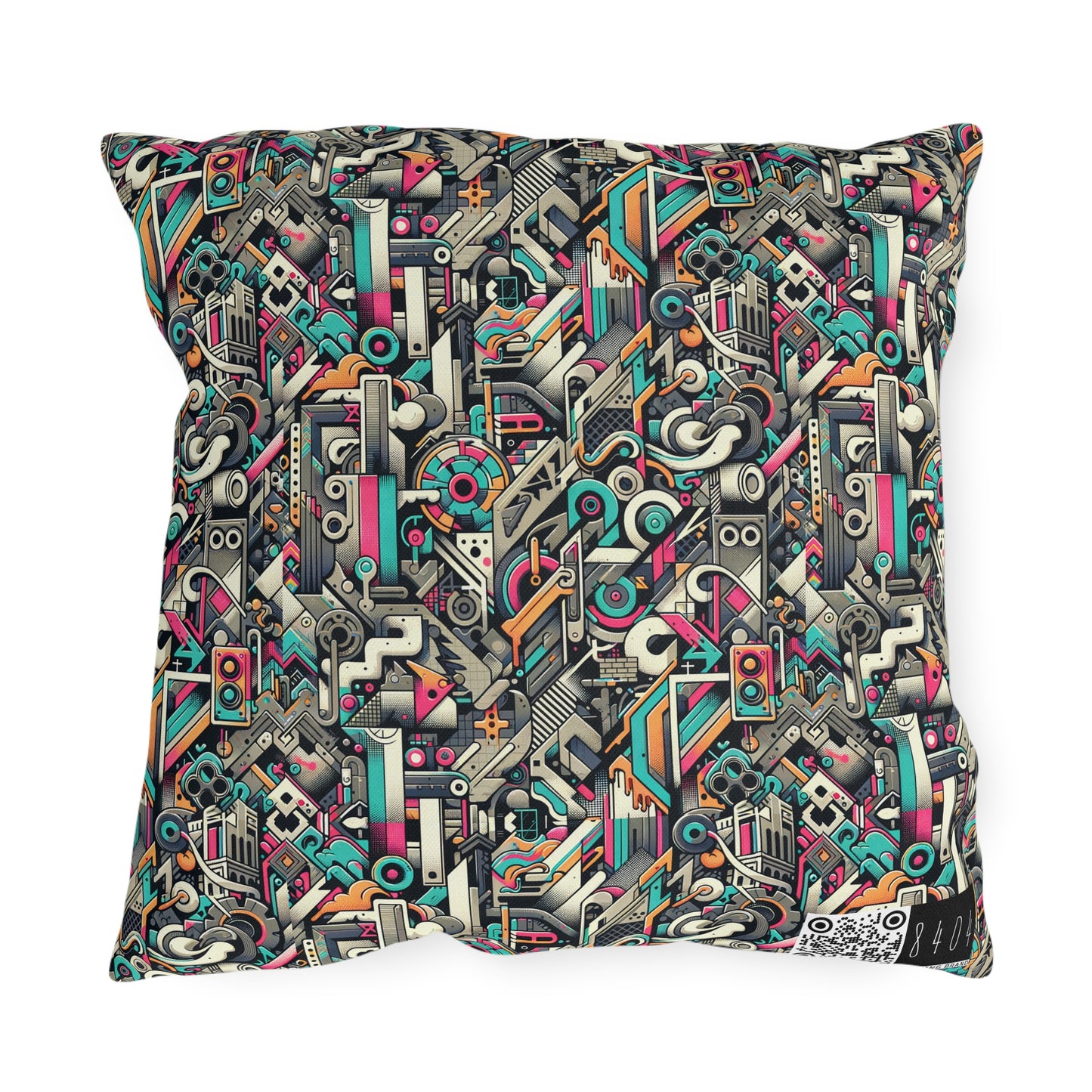 Digital Street Art Urban Street Style Outdoor Pillow - 8404 Design-74