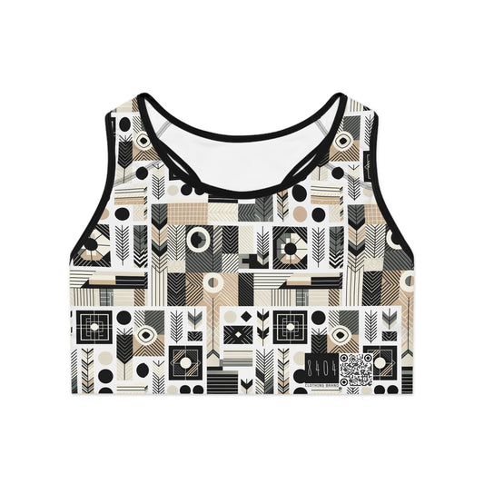 Elevated Athleisure Modern Sophistication With Sporty Elements Sports Bra - 8404 Design-57