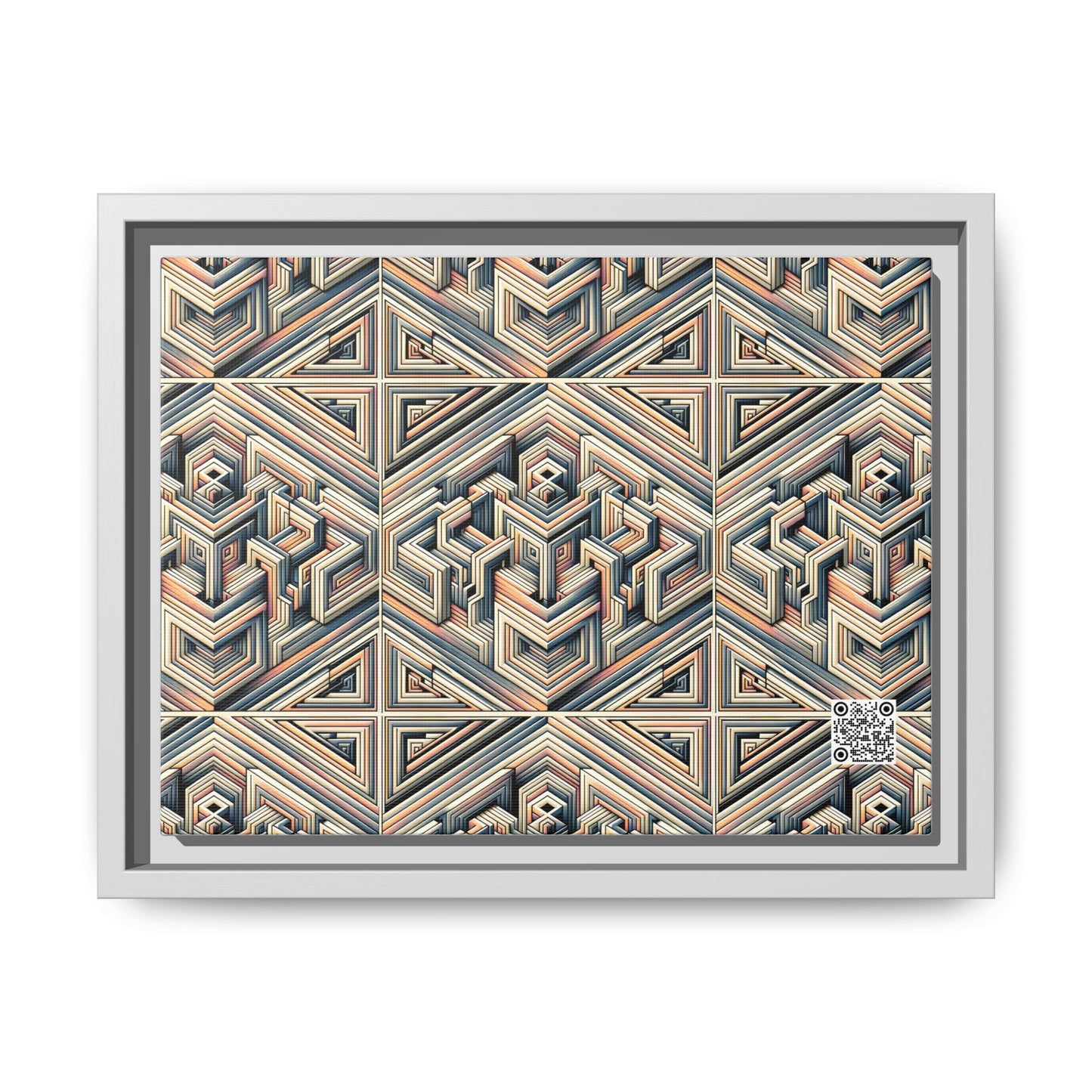 Tech Illusion Graphics Futuristic Artistry Matte Canvas, Framed (multi-color) - 8404 Design-52 A