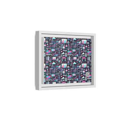Digital Rebellion Youthful Streetwear with a Rebellious Digital Twist Matte Canvas, Framed (multi-color) - 8404 Design-71 B