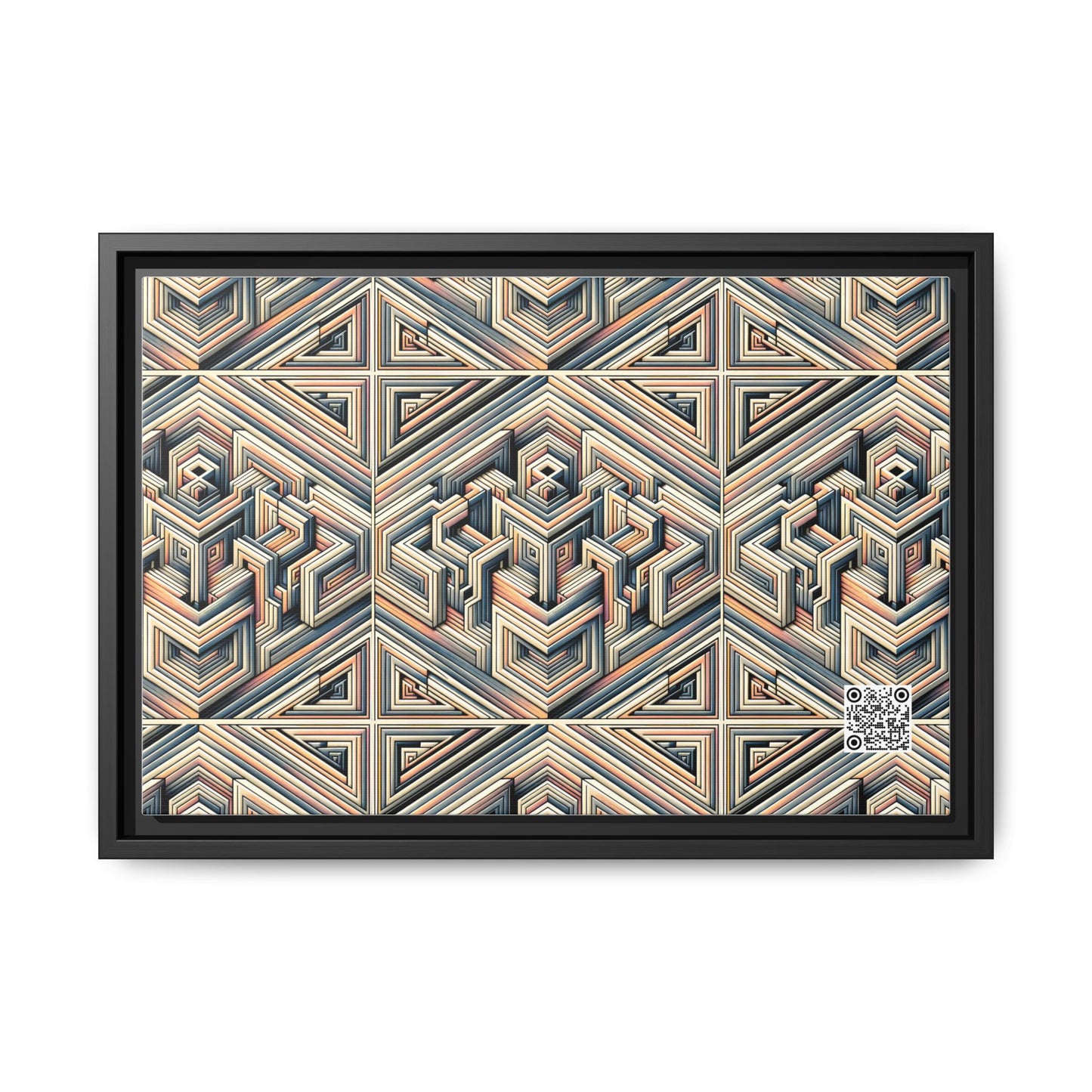 Tech Illusion Graphics Futuristic Artistry Matte Canvas, Framed (multi-color) - 8404 Design-52 B