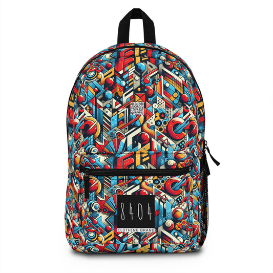 Neo-Traditional Street Art Modern Street Art Fusion Backpack - 8404 Design-67