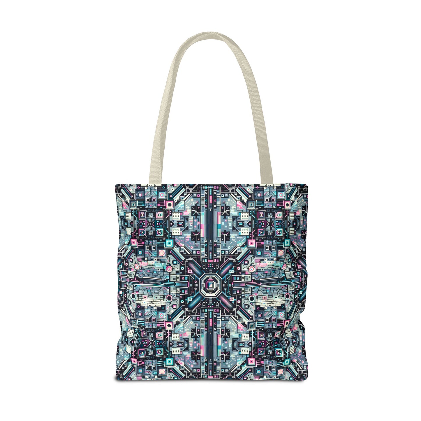 Digital Renaissance Tech-Forward Maximalism Tote Bag - 8404 Design-44