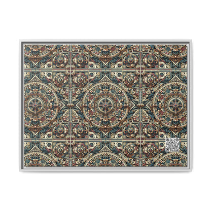 Urban Renaissance Historical Fusion With Street Edge Matte Canvas, Framed (multi-Color) - 8404 Design-57 A