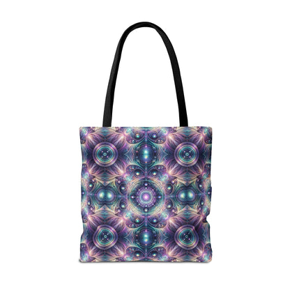 Iridescent Tech Fusion Tech-Forward Streetwear Tote Bag - 8404 Design-61