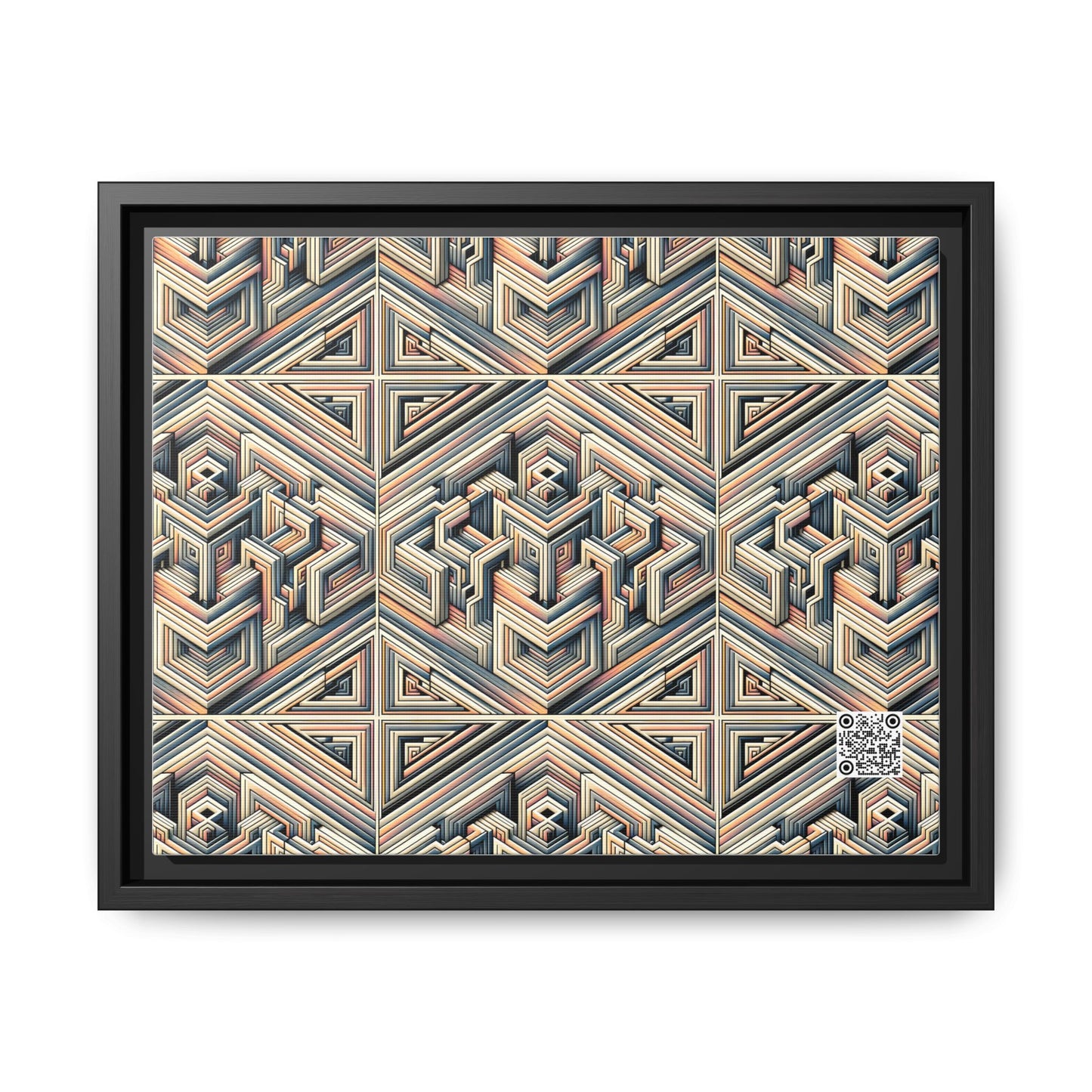 Tech Illusion Graphics Futuristic Artistry Matte Canvas, Framed (multi-color) - 8404 Design-52 A