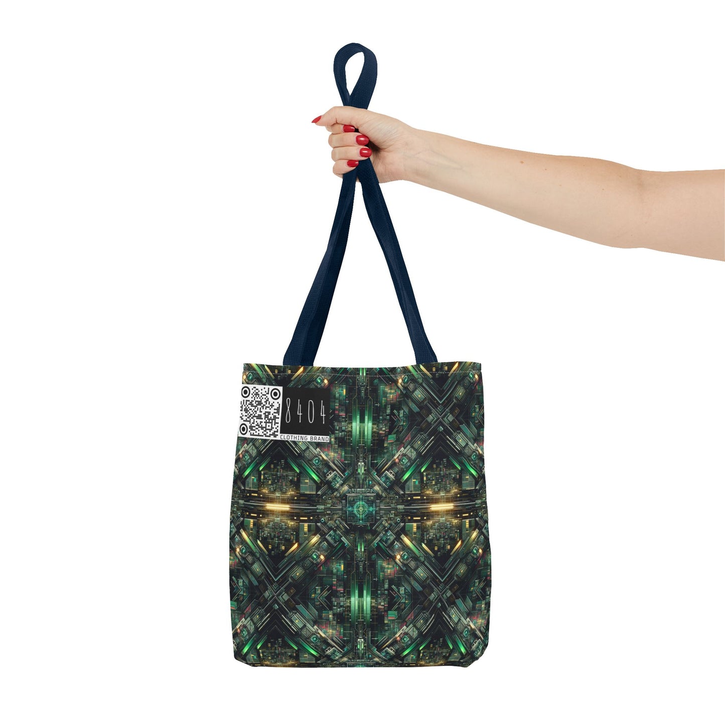 Tech Noir Graphics Tech-Inspired Streetwear Tote Bag - 8404 Design-56