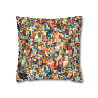 Digital Artistic Expression Artistic Streetwear Faux Suede Square Pillowcase - 8404 Design-46