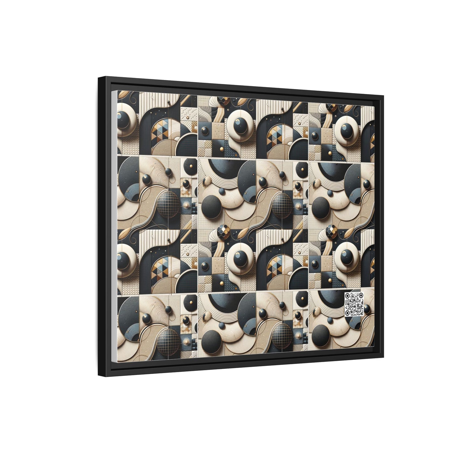 Tech-forward Luxe Streetwear Tech Luxe Fusion Matte Canvas, Framed (multi-color) - 8404 Design-71 B