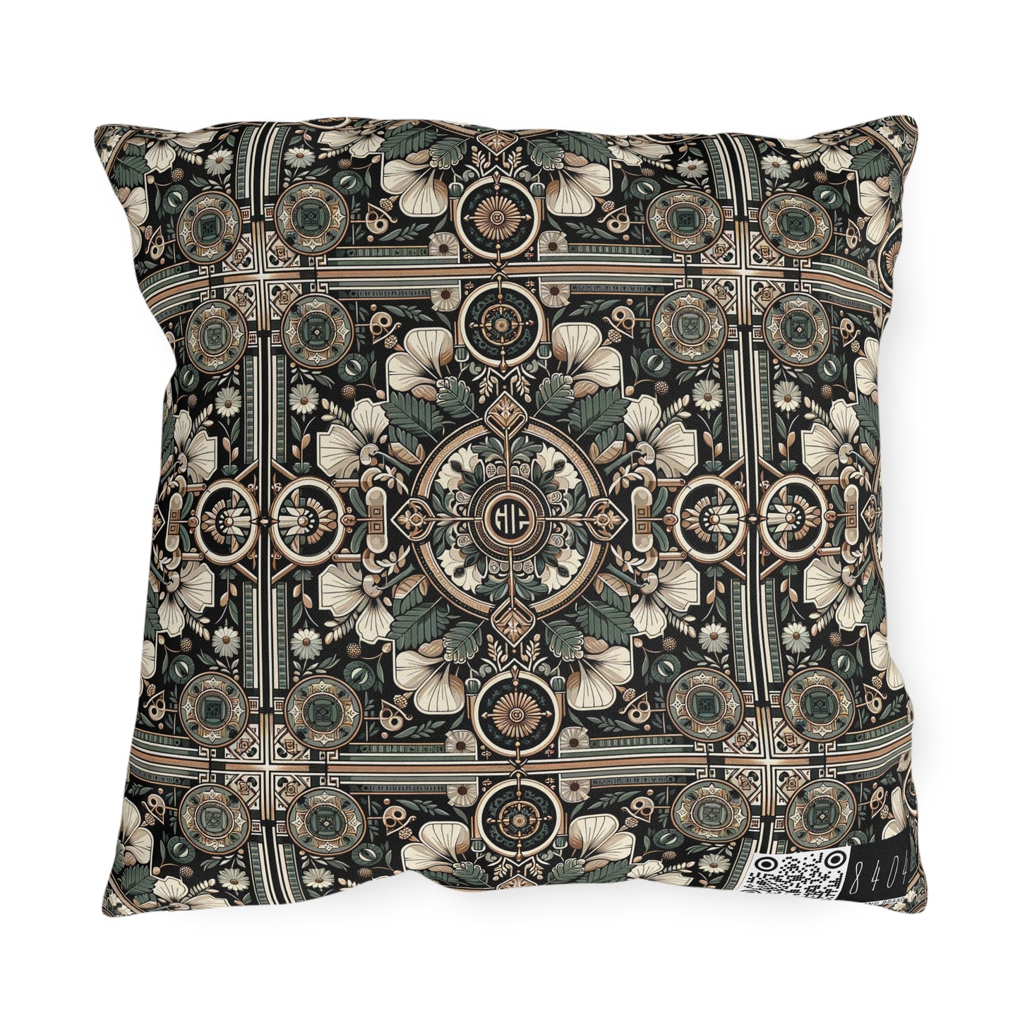 Cyber Garden Party Tech Garden Extravaganza Outdoor Pillow - 8404 Design-66