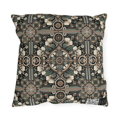 Cyber Garden Party Tech Garden Extravaganza Outdoor Pillow - 8404 Design-66