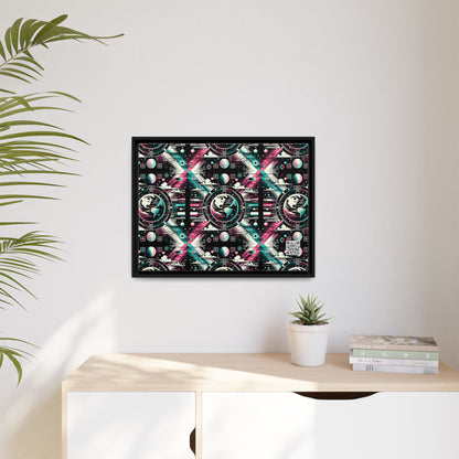 Digital Artistry Digital-native Streetwear Matte Canvas, Framed (multi-color) - 8404 Design-62 A