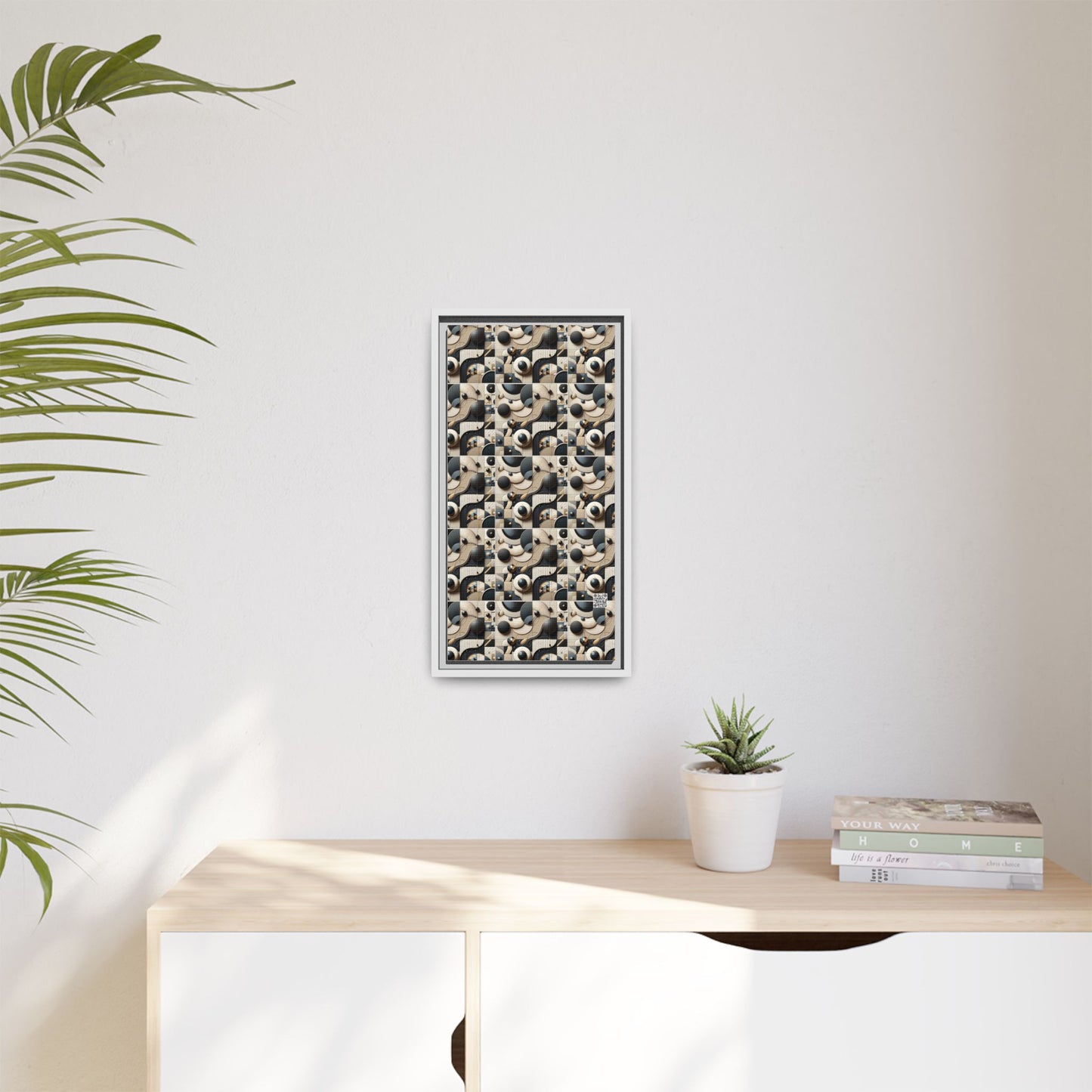 Tech-forward Luxe Streetwear Tech Luxe Fusion Matte Canvas, Framed (multi-color) - 8404 Design-71 B