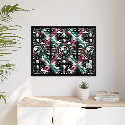 Digital Artistry Digital-native Streetwear Matte Canvas, Framed (multi-color) - 8404 Design-62 A