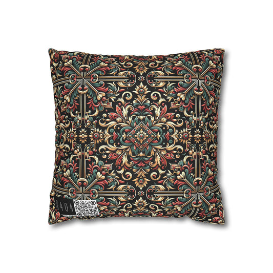 Streetwear Renaissance Artistic Clash of Old and New Spun Polyester Square Pillowcase - 8404 Design-46