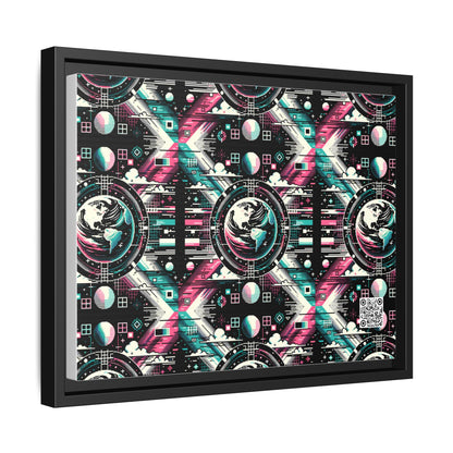 Digital Artistry Digital-native Streetwear Matte Canvas, Framed (multi-color) - 8404 Design-62 A