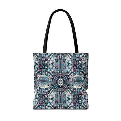 Digital Renaissance Tech-Forward Maximalism Tote Bag - 8404 Design-44