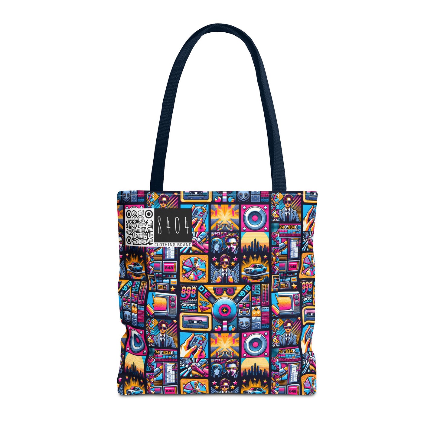 Digital Pop Culture Mashup Maximalist Pop Tote Bag - 8404 Design-52