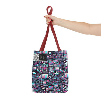 Digital Rebellion Youthful Streetwear with a Rebellious Digital Twist Tote Bag - 8404 Design-71