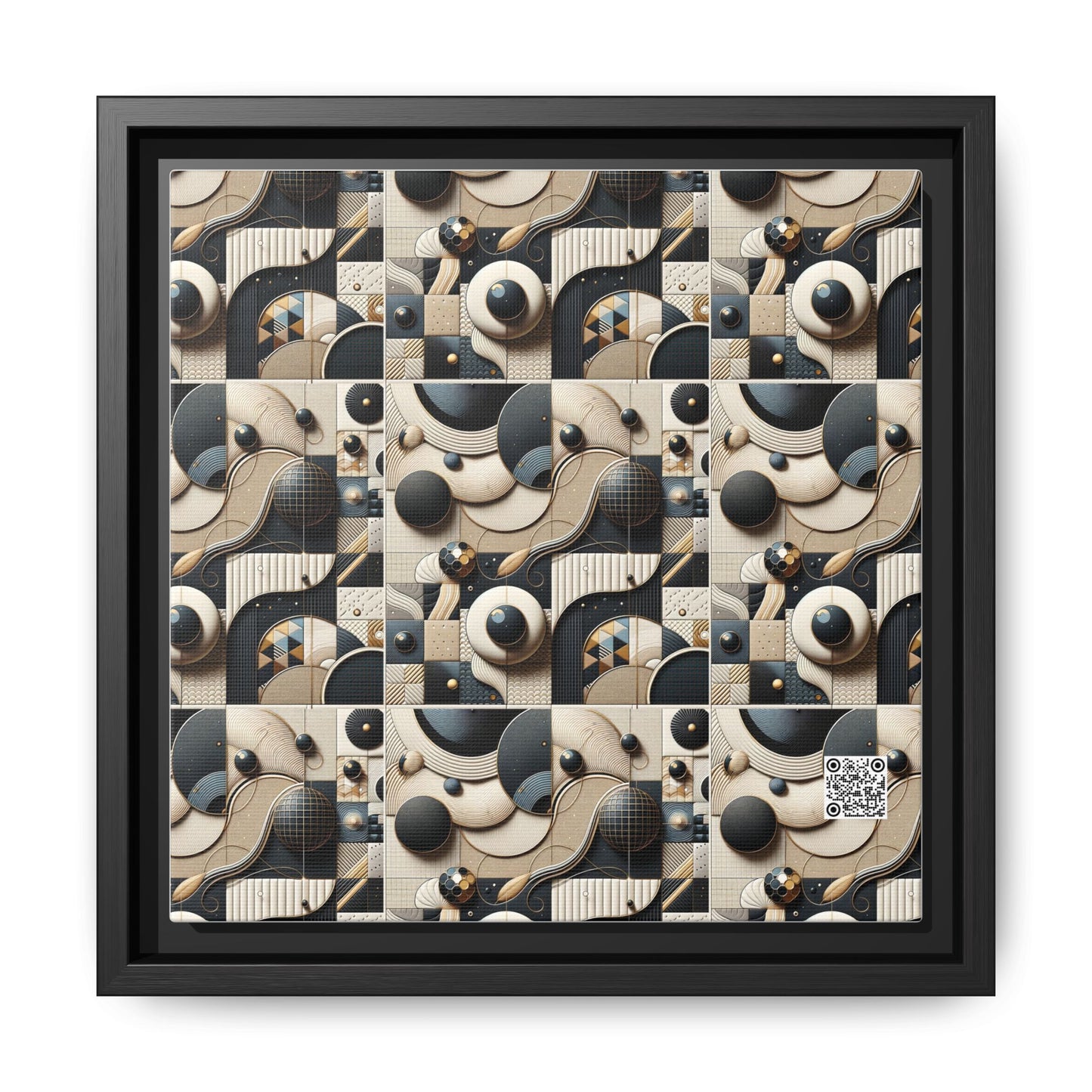 Tech-forward Luxe Streetwear Tech Luxe Fusion Matte Canvas, Framed (multi-color) - 8404 Design-71 B