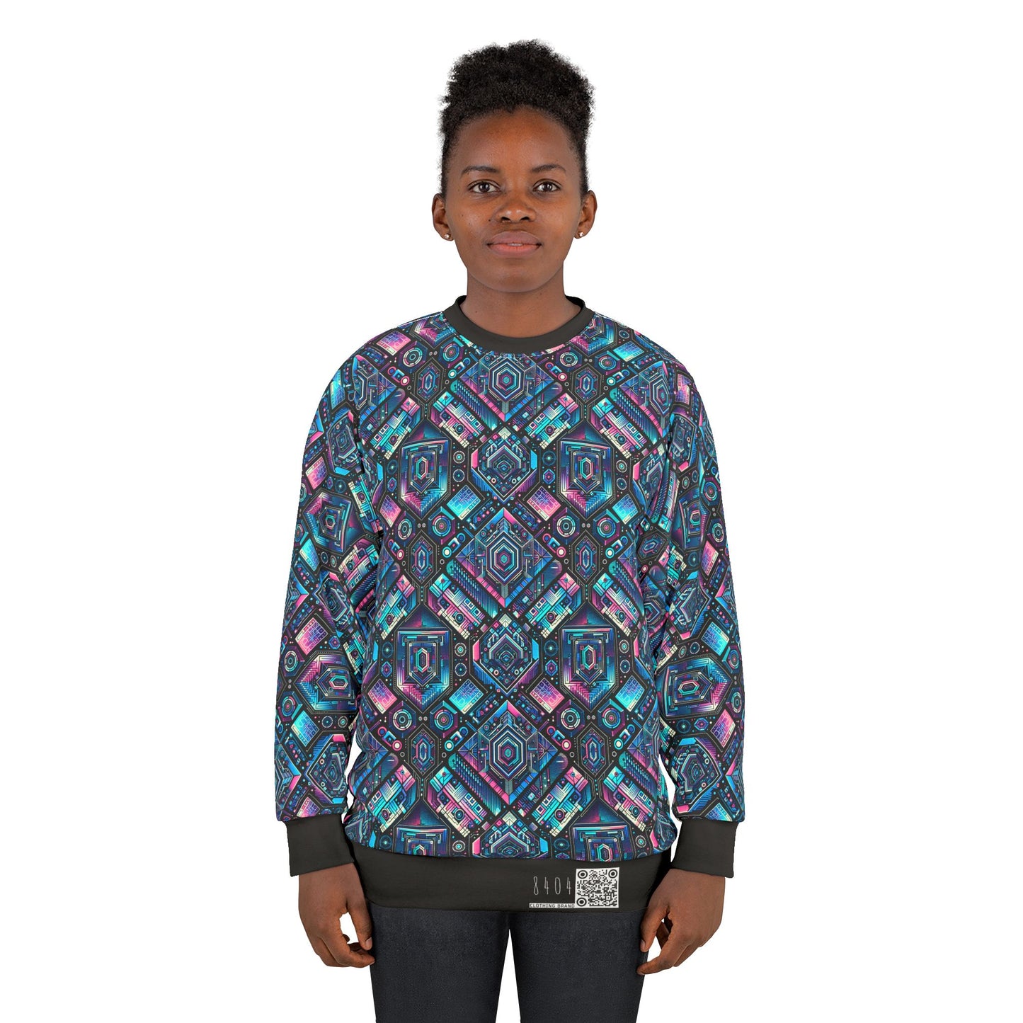 Digital Dreamland Futuristic Tech Aesthetic Sweatshirt - 8404 Design-46