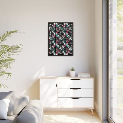 Digital Artistry Digital-native Streetwear Matte Canvas, Framed (multi-color) - 8404 Design-62 A