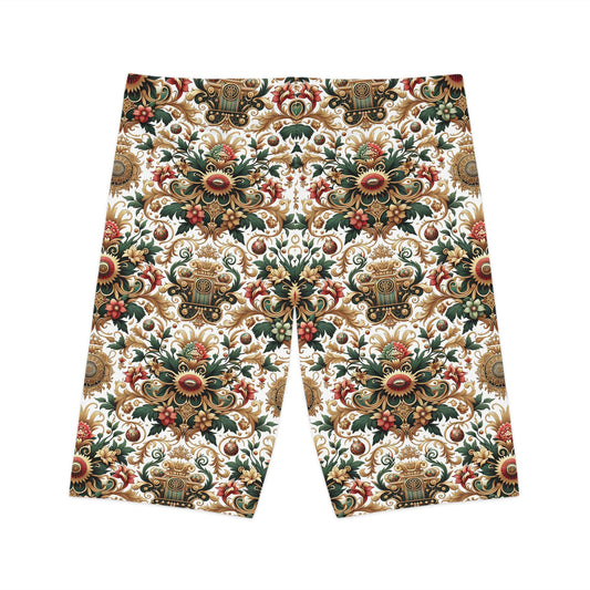 Monogram Madness Luxurious Streetwear Women's Bike Shorts - 8404 Design-68
