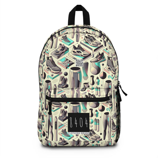 Tech-Infused Athleisure Futuristic Athletic Tech Backpack - 8404 Design-44