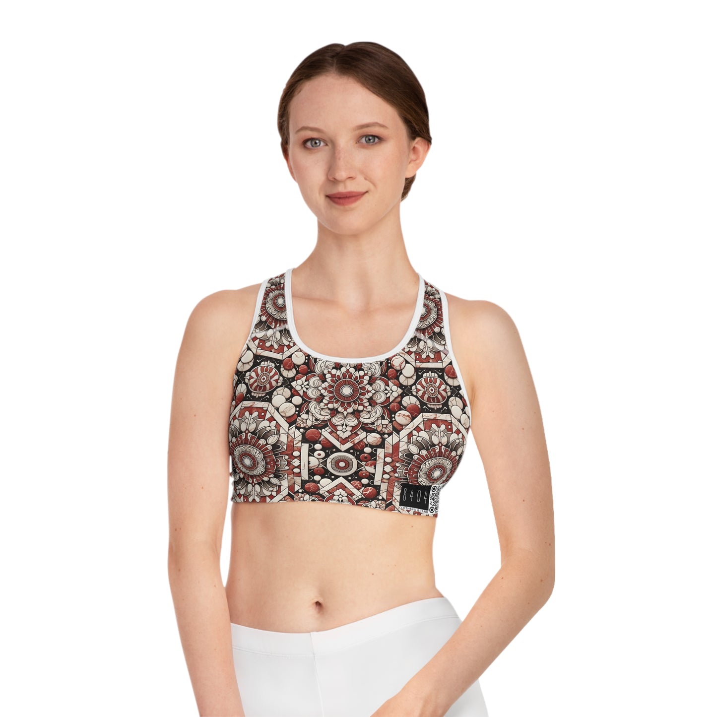 Neo Jomon Sculptural Aesthetics Artisanal Streetwear Sports Bra - 8404 Design-55
