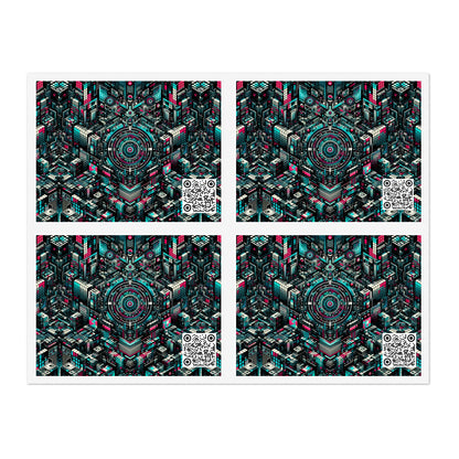 Digital Rebellion Tech-Inspired Streetwear Sticker Sheets - 8404 Design-54