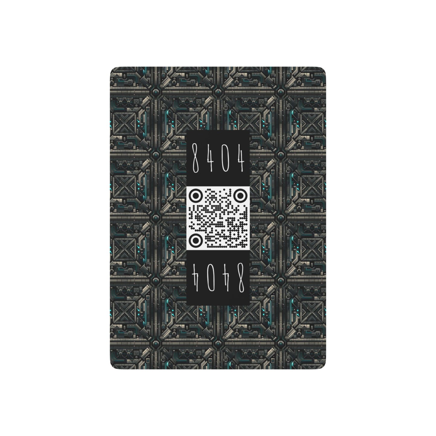 Tech Noir Futuristic Tech Aesthetic with a Dark Twist Poker Playing Cards - 8404 Design-59 S