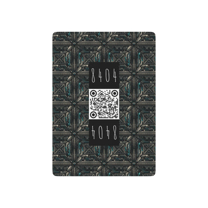 Tech Noir Futuristic Tech Aesthetic with a Dark Twist Poker Playing Cards - 8404 Design-59 S