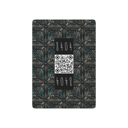 Tech Noir Futuristic Tech Aesthetic with a Dark Twist Poker Playing Cards - 8404 Design-59 S