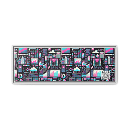 Digital Rebellion Youthful Streetwear with a Rebellious Digital Twist Matte Canvas, Framed (multi-color) - 8404 Design-71 B