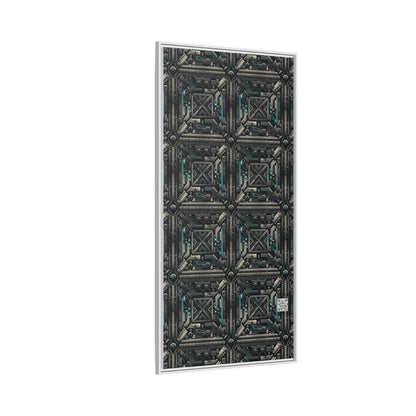 Tech Noir Futuristic Tech Aesthetic with a Dark Twist Matte Canvas, Framed (multi-color) - 8404 Design-59 B