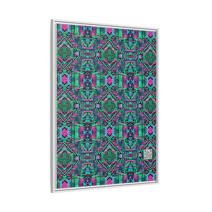Digital Glitch Vibes Tech-Inspired Streetwear Matte Canvas, Framed (multi-Color) - 8404 Design-71 A
