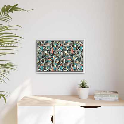 Digital Street Art Urban Street Style Matte Canvas, Framed (multi-color) - 8404 Design-81 B
