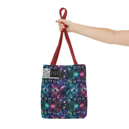 Galactic Hues Tech-Forward Cosmic Fusion Tote Bag - 8404 Design-59