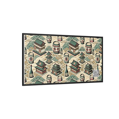 Cultural Artisanal Fusion Contemporary Cultural Elegance Matte Canvas, Framed (multi-Color) - 8404 Design-68 B