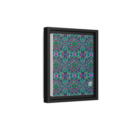 Digital Glitch Vibes Tech-Inspired Streetwear Matte Canvas, Framed (multi-Color) - 8404 Design-71 B