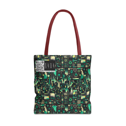 Digital Dystopia Tech Noir Tote Bag - 8404 Design-63
