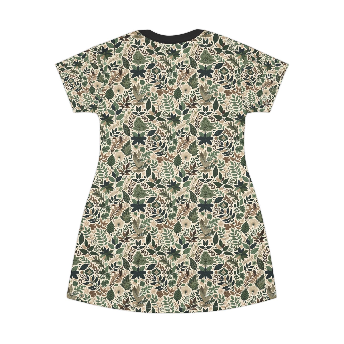 Streetwear Sustainability Environmentally Conscious Streetwear with a Natural Aesthetic T-shirt Dress - 8404 Design-57
