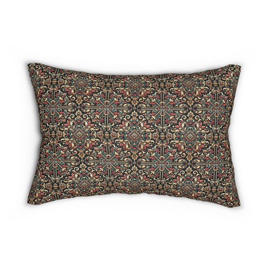 Streetwear Renaissance Artistic Clash of Old and New Spun Polyester Lumbar Pillow - 8404 Design-46 S