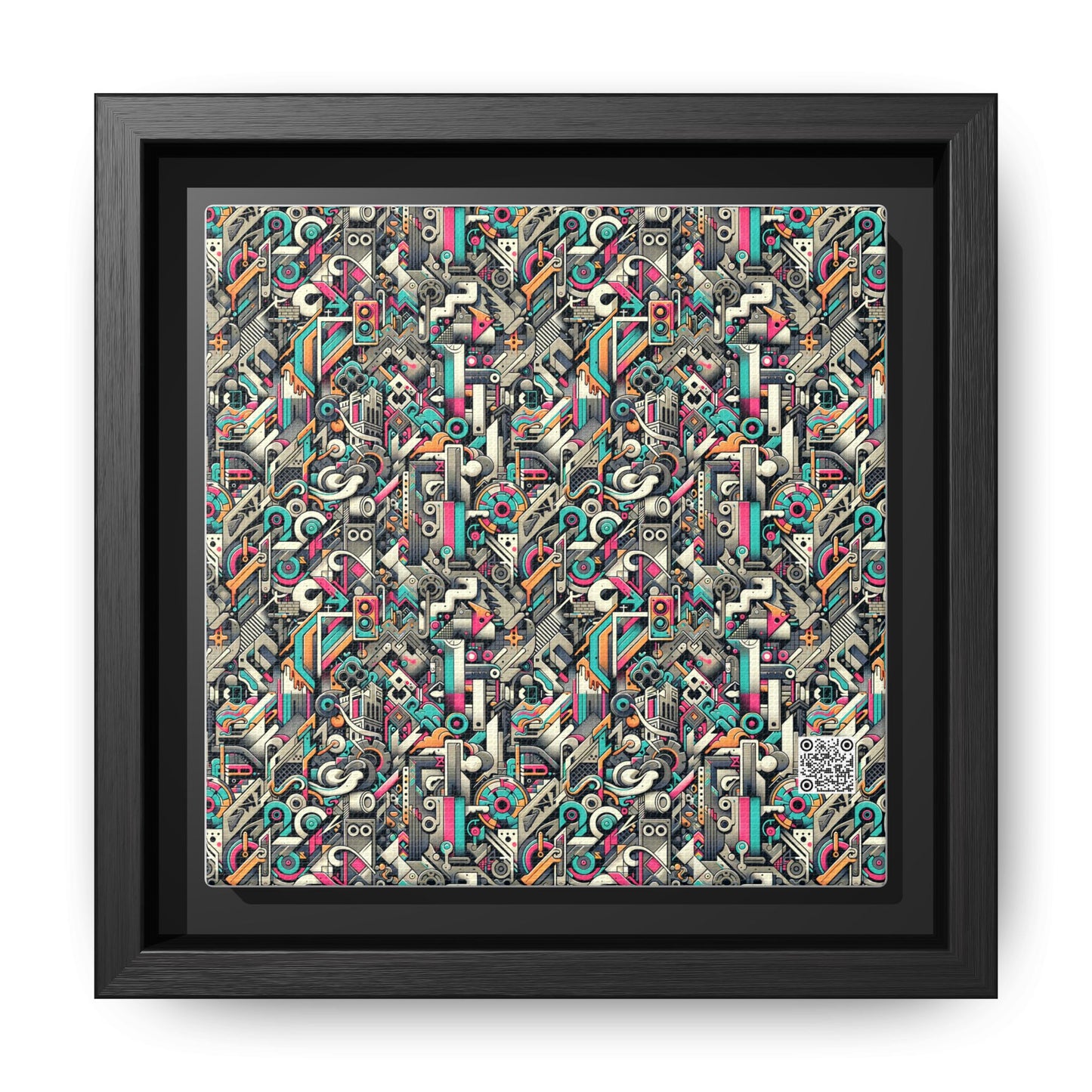 Digital Street Art Urban Street Style Matte Canvas, Framed (multi-color) - 8404 Design-74 B