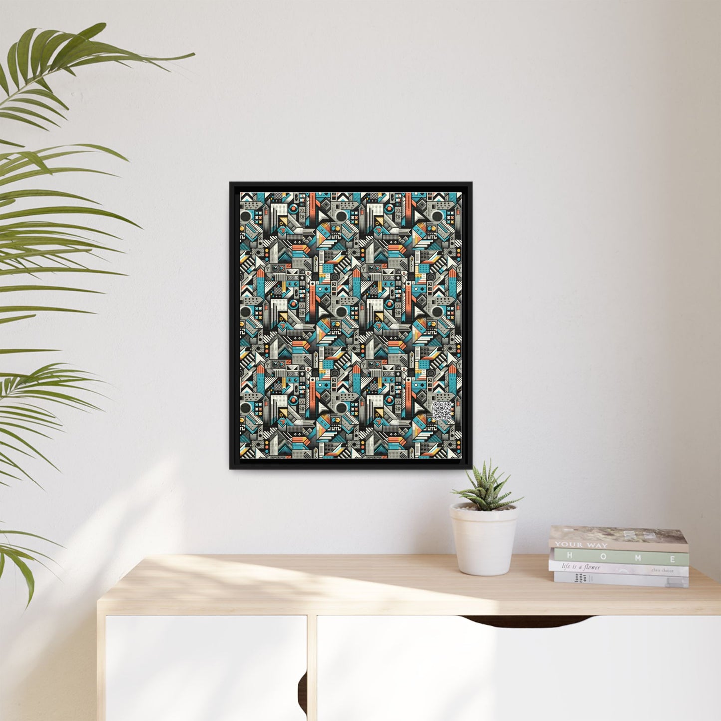 Digital Street Art Urban Street Style Matte Canvas, Framed (multi-color) - 8404 Design-81 B