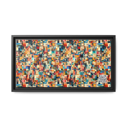 Digital Artistic Expression Artistic Streetwear Matte Canvas, Framed (multi-Color) - 8404 Design-46 B