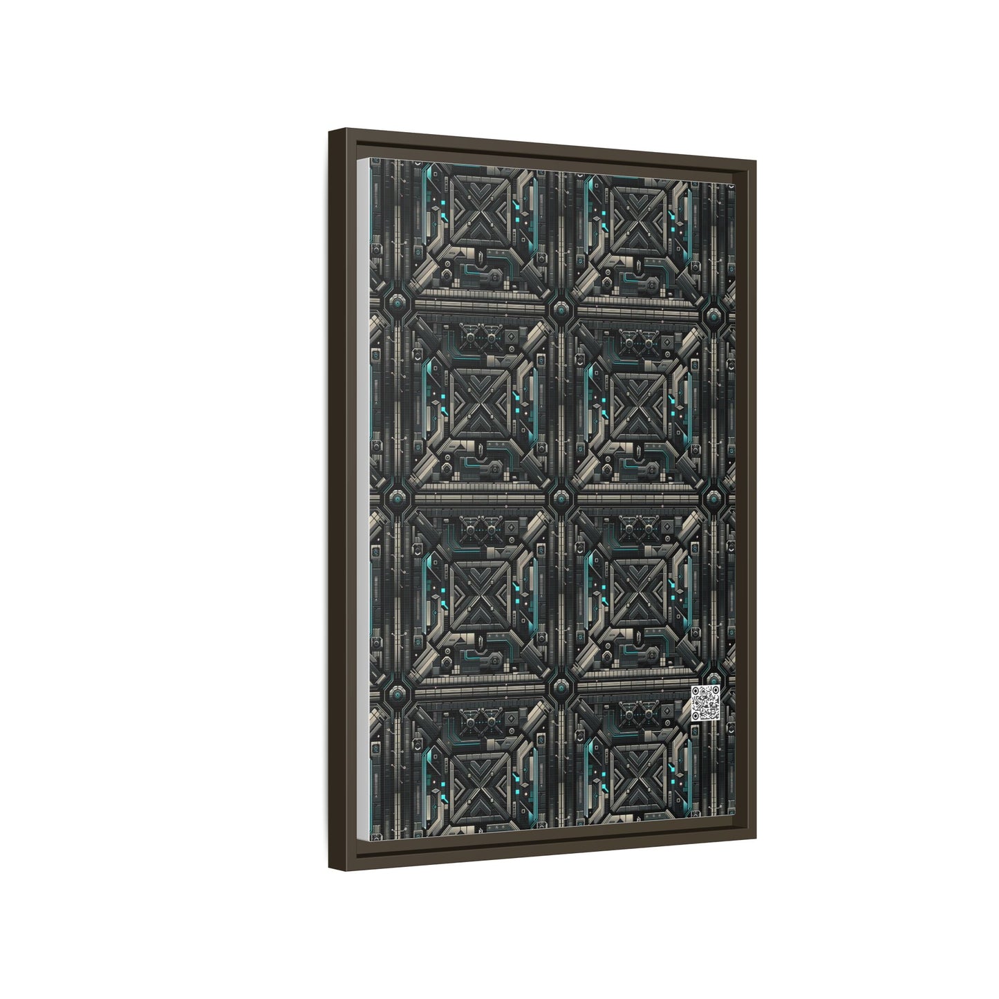 Tech Noir Futuristic Tech Aesthetic with a Dark Twist Matte Canvas, Framed (multi-color) - 8404 Design-59 B