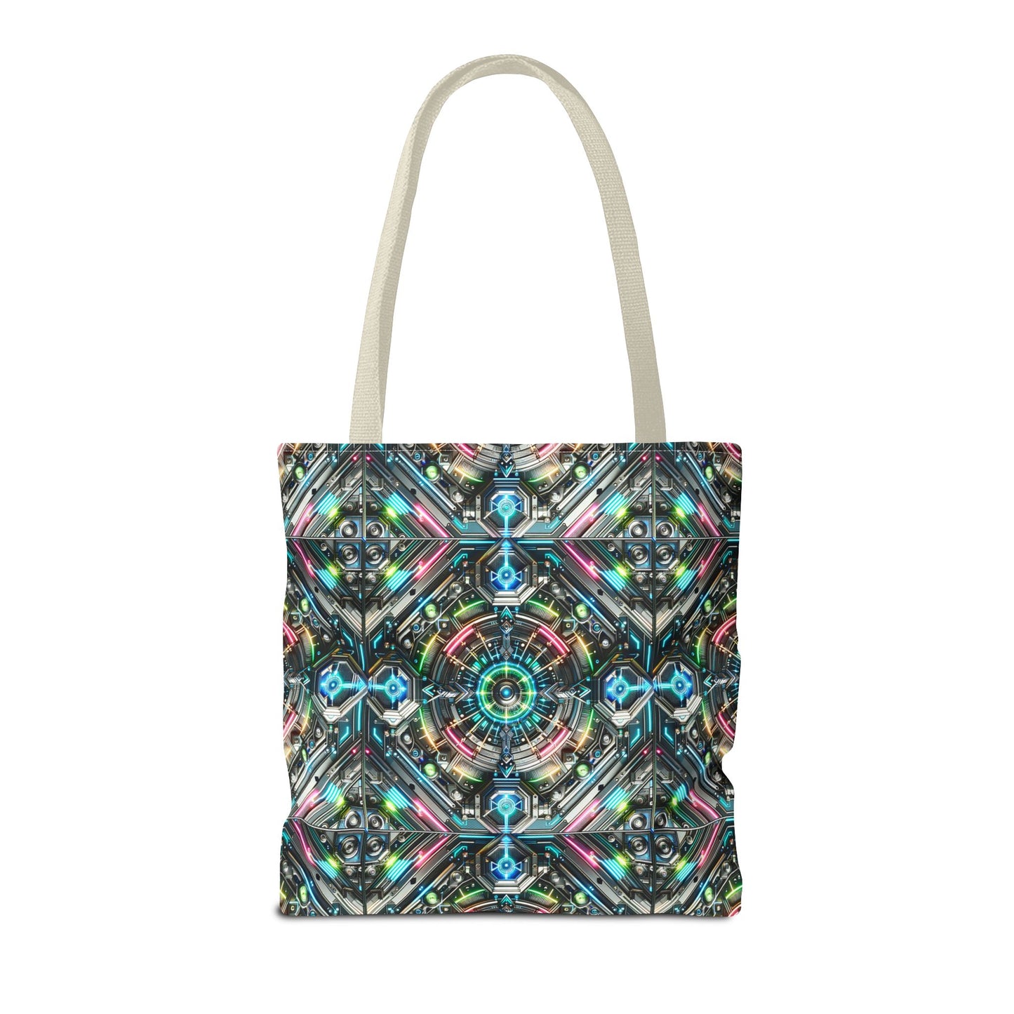 Tech-Infused Futurism Futuristic Tech Tote Bag - 8404 Design-53